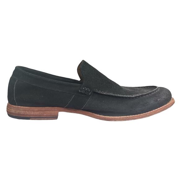 Frye Mens Grenson Green Grey Suede Slip On Loafers Size US 9.5 main image 9